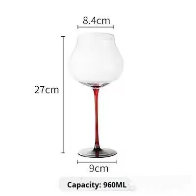 Jingxiang Red Wine Cup Home Crystal Glass Hump Goblet European Style Good-looking Burgundy Wine Glass