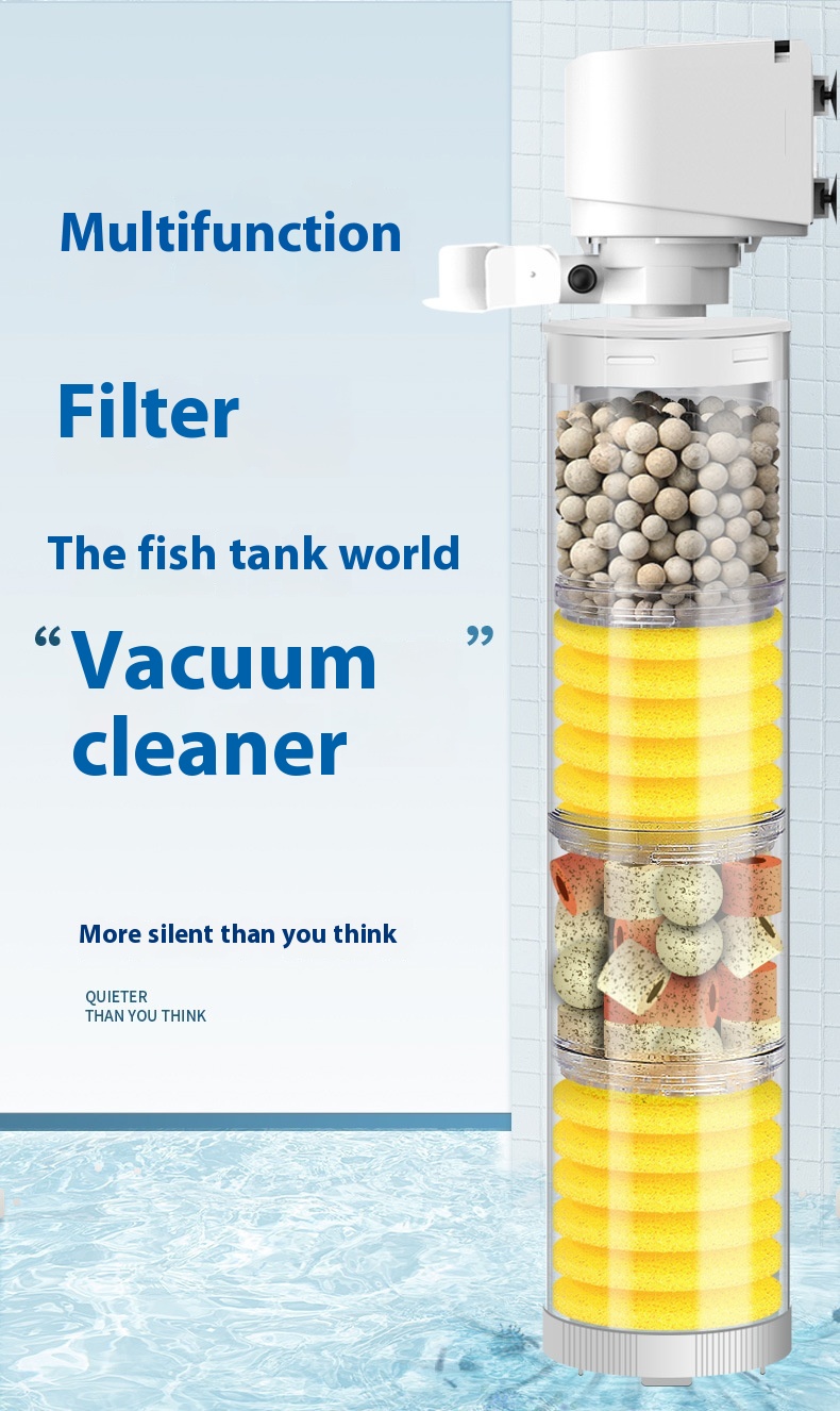 Title 7, Fish Tank Built-in Filter Suction Wall-mounted ...