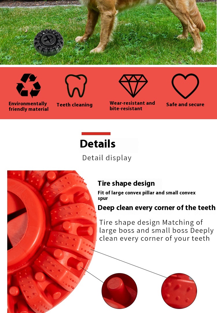 Title 5, Dog Food Leakage Tire Pets Toy Bite Tire Pet Pr...