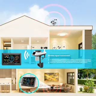 Multifunctional Professional Weather Station Temperature And Humidity Wind Speed Rainfall Detection Weather Forecast Bell