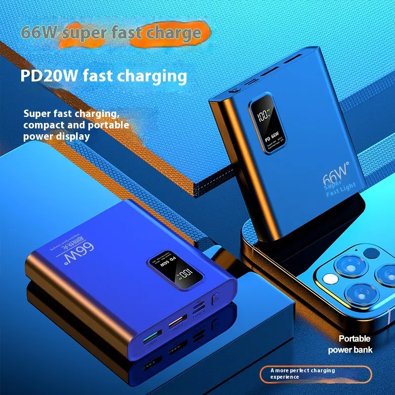 Bidirectional 66W Super Fast Charge Mini Digital