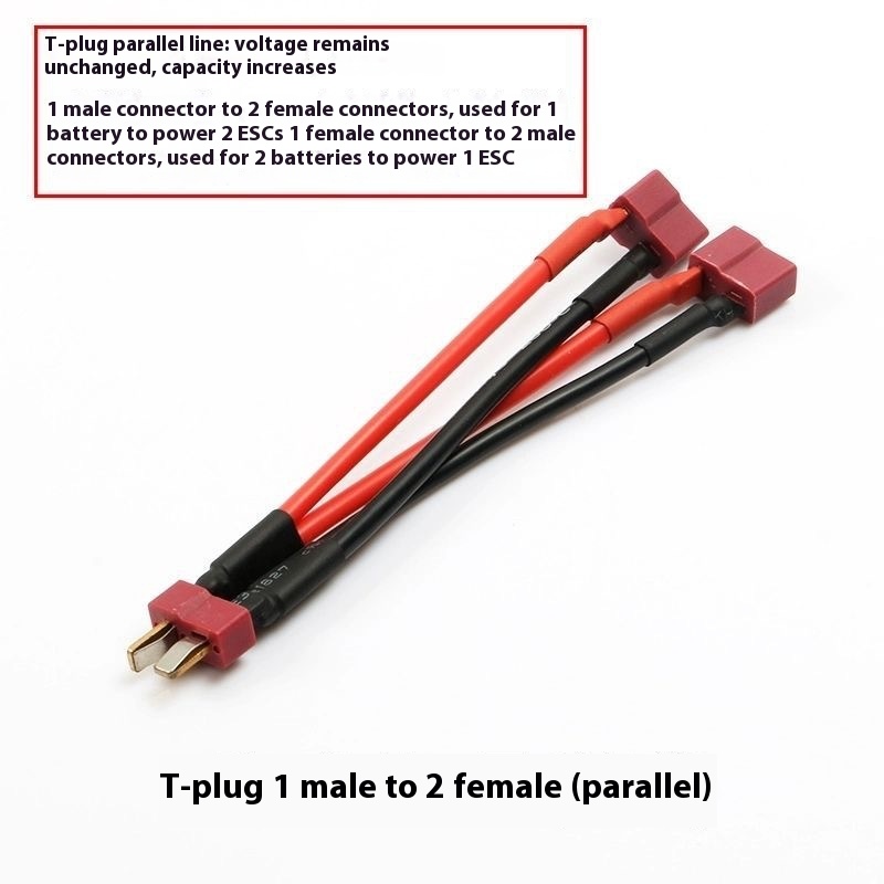 Model Aircraft T-Type Plug Parallel Line And Series Line Extra Soft High Temperature Resistant Silicon - Image 5