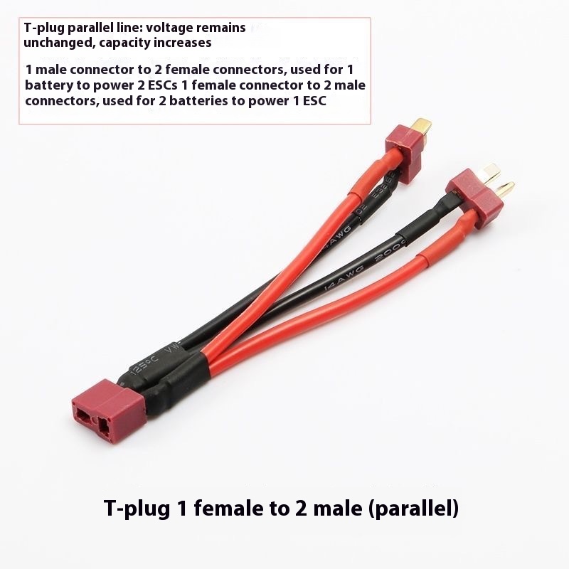Model Aircraft T-Type Plug Parallel Line And Series Line Extra Soft High Temperature Resistant Silicon - Image 8