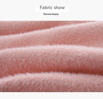 Short Artificial Mink Fur Sweater Coat