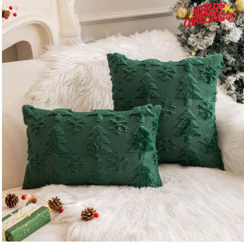 Christmas Party Decorative Back Cushion Cover