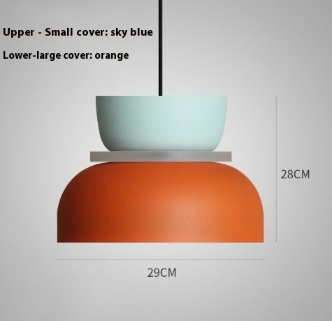 D Style Sky Blue Orange