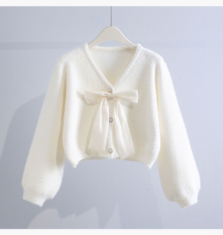 Title 2, Short Artificial Mink Fur Sweater Coat