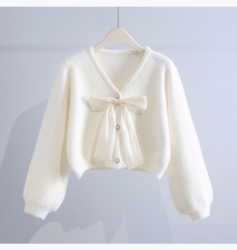 Short Artificial Mink Fur Sweater Coat