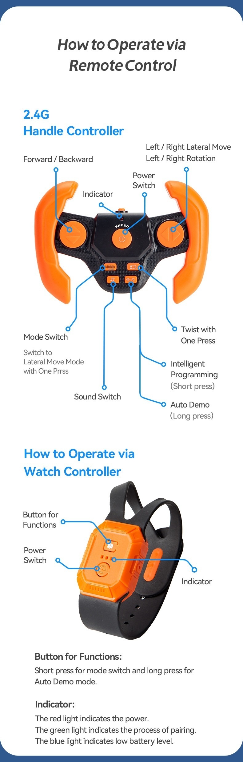 Title 13, Gesture Induction Off-road Climbing Light Remot...