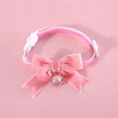 Spring Festival Christmas Velvet Hand Bow Tie Anti-suffocation Buckle - New Fan Velvet Bow - View 1
