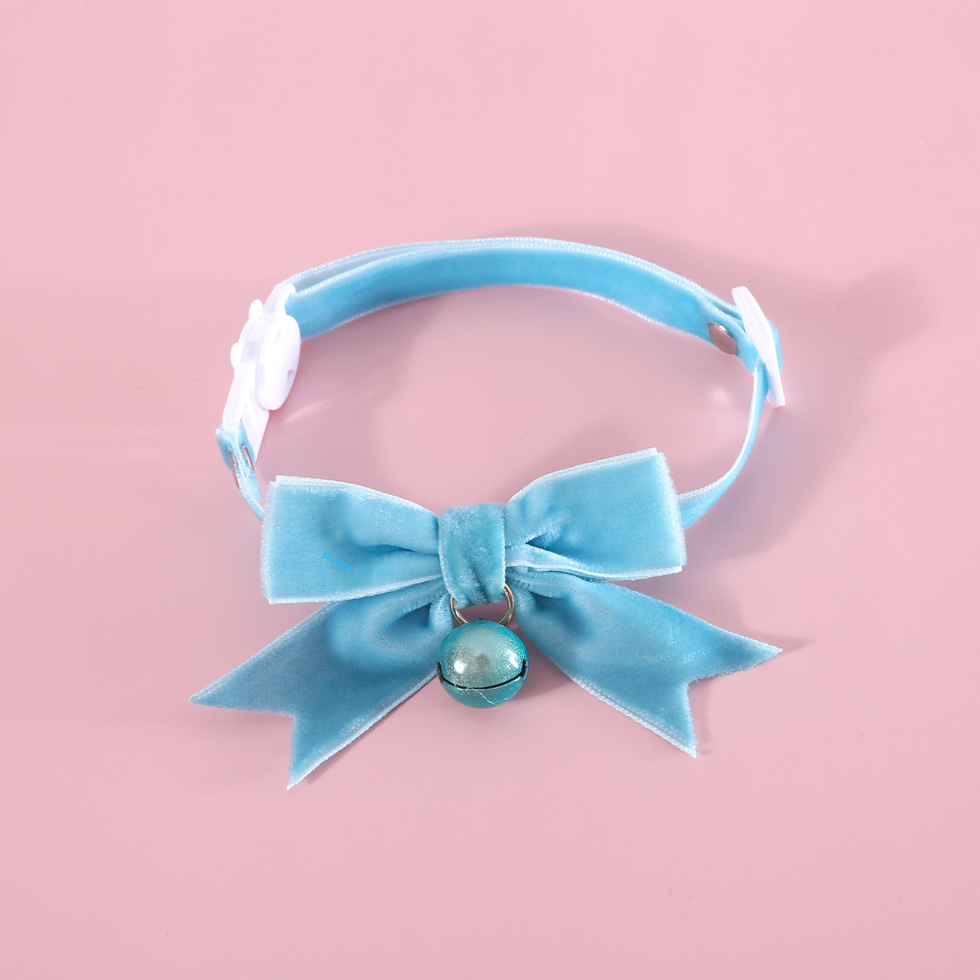 New Blue Velvet Bow