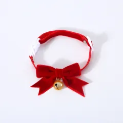Spring Festival Christmas Velvet Hand Bow Tie Anti-suffocation Buckle - New Red Velvet Bow - View 1