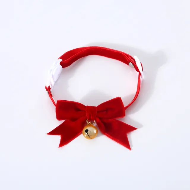 Spring Festival Christmas Velvet Hand Bow Tie Anti suffocation Buckle New Red Velvet Bow - Shop at LoveMi