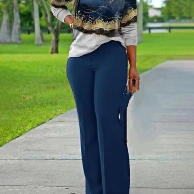 Independent Station Ladies Fashion Casual Printing Suit