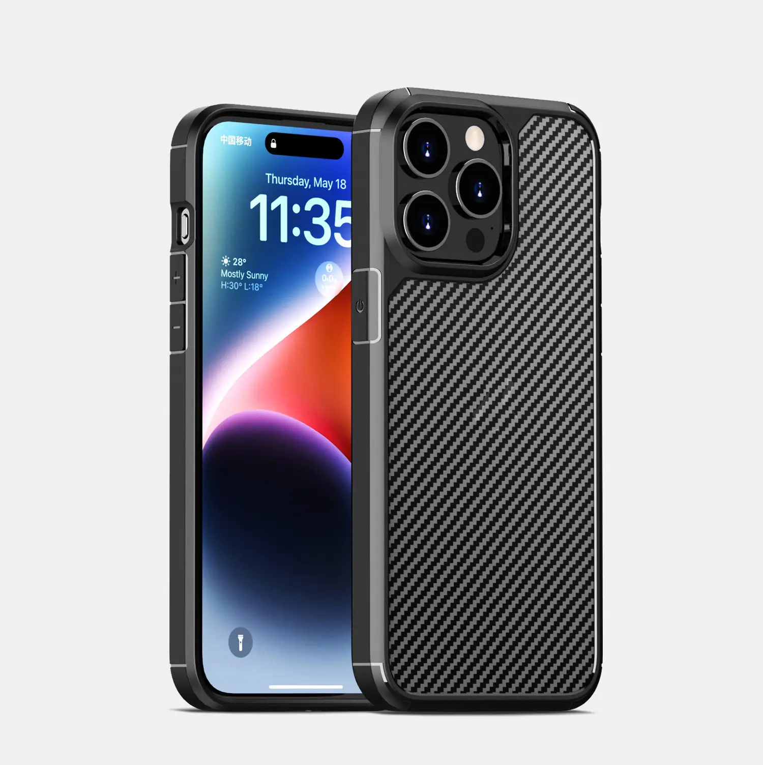 Carbon Fiber Anti-drop Protective Cover Phone Case