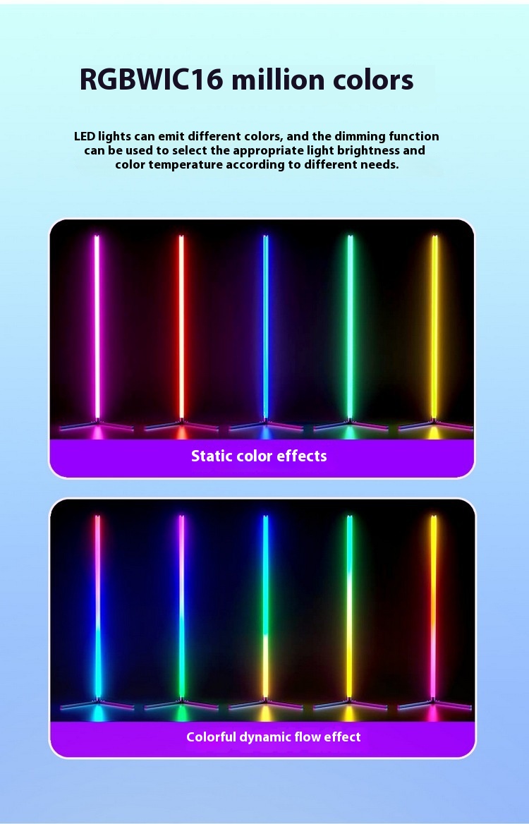 Title 4, LED Magic Color Vloer Sfeerlicht RGB Bluetooth ...