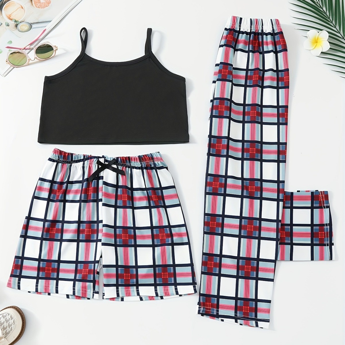 Title 5, Suspender Shorts Trousers Style Three-piece Sui...