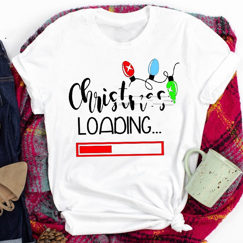 Title 4, European And American Christmas T-shirt Parent-...