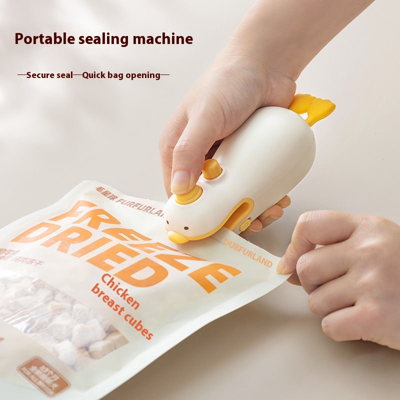 Small Yellow Duck Rechargeable Sealing Machine - Image 4