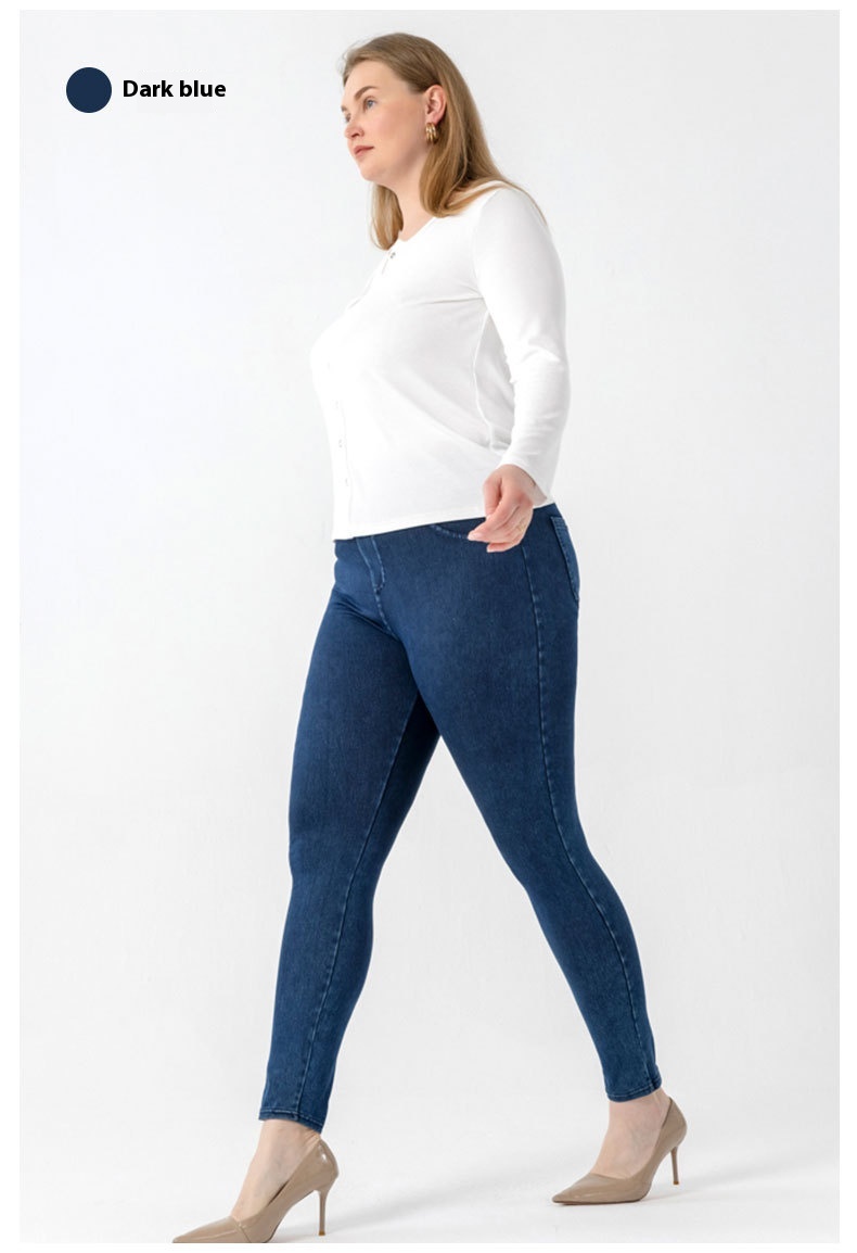 Title 11, Nowe Spodnie Casual Plus Size z Wysokim Stanem,...