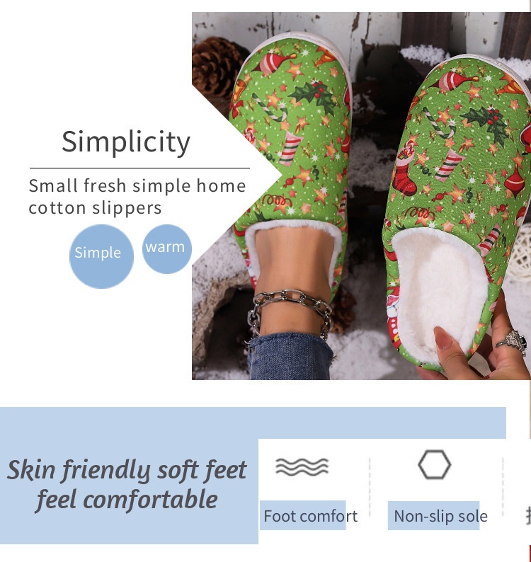 Title 6, Simple Couple Thermal Cotton Slippers