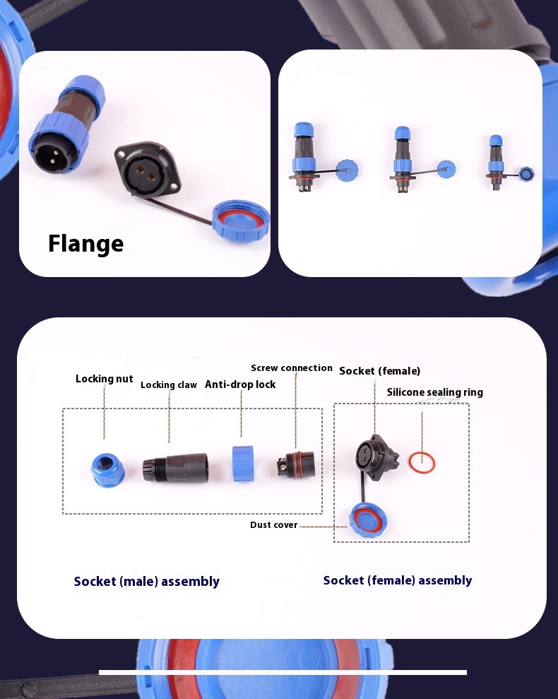 Title 11, Aviation Plug-in Socket Waterproof Connector We...