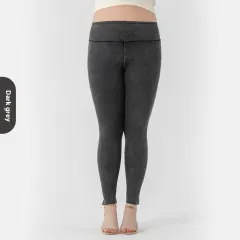 New Plus Size High Waist Slimming Hip Raise Stretch Casual Pants - Grey - View 1