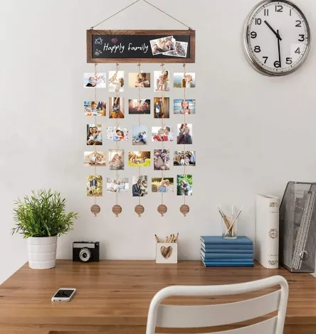 Wooden Wall Clip Photo Decorations Hanging Crafts Ornaments – image 2