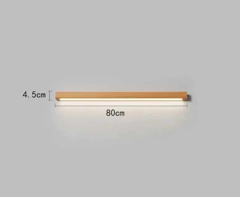 Long Wall Lamp Simple Log Creative Line Bar Lights