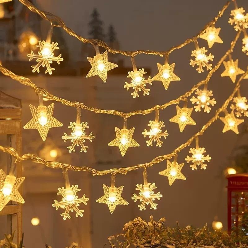 Title 5, Room Decoration LED Snowflake Lighting Chain. C...