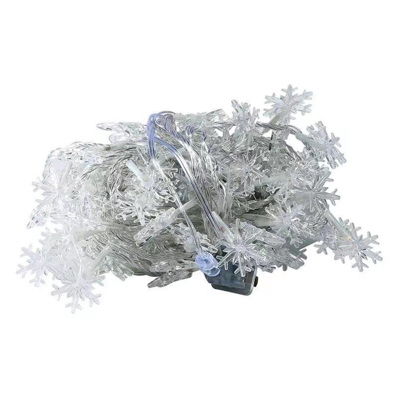 Title 6, Room Decoration LED Snowflake Lighting Chain. C...