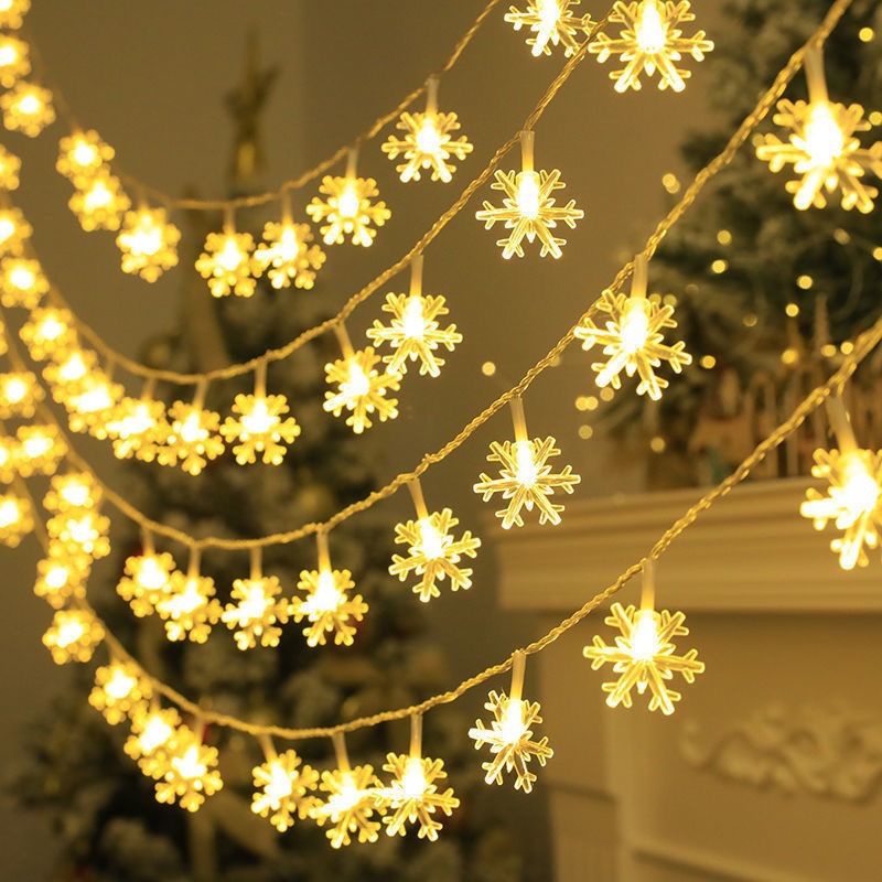 Title 2, Room Decoration LED Snowflake Lighting Chain. C...