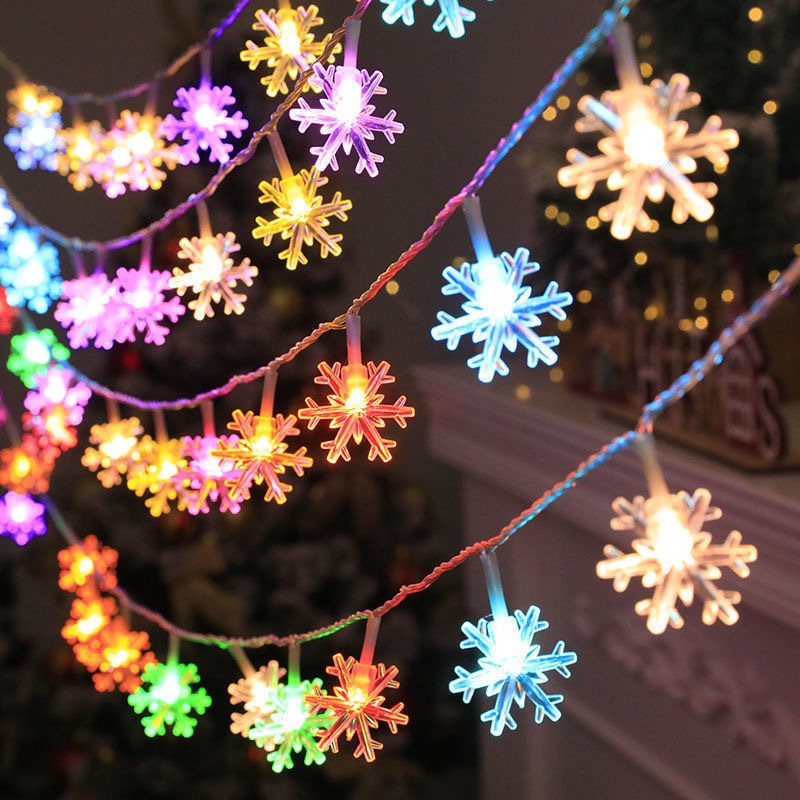 Title 3, Room Decoration LED Snowflake Lighting Chain. C...