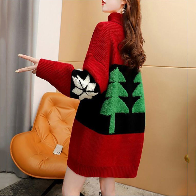 Title 2, Christmas Turtleneck Sweater Women