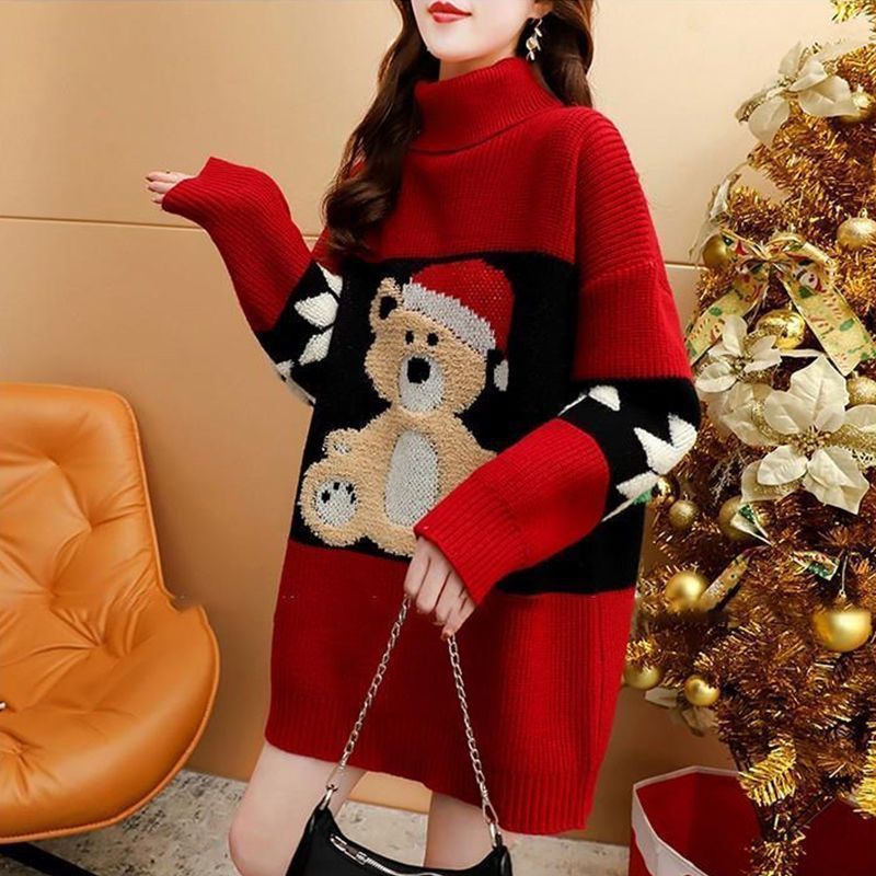 Title 1, Christmas Turtleneck Sweater Women