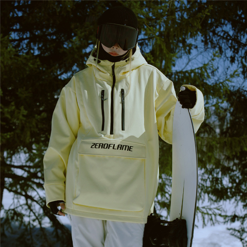 Snowboard Women's Loose New Waterproof 3L Professional Ski Jacket Men's Hoodie