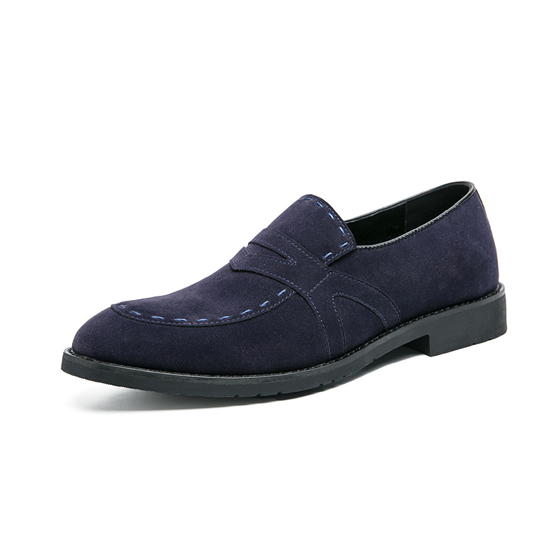 Title 7, Pointed Casual Shoes British Suede Men