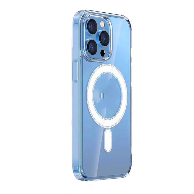 Straight Edge Airbag All-inclusive Drop-resistant Magnetic Transparent Phone Case