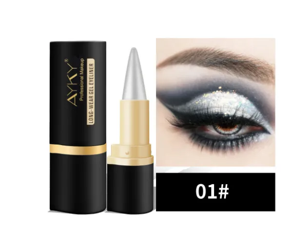 Single Head Black Solid Eyeliner Skin care lotion Silvery - Shop at LoveMi