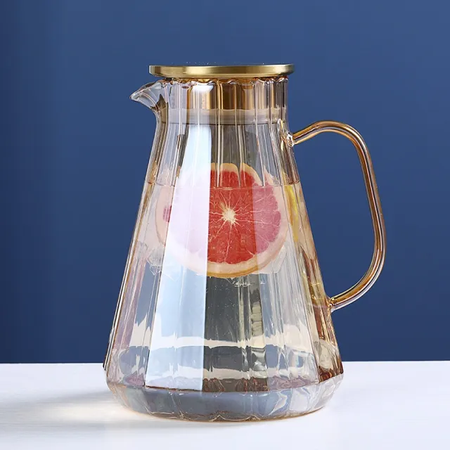 Champagne Cold Water Pot Set Juice Lemon Pot Tea Water Pitcher Imagination Pot 1.8 Liters - Shop at LoveMi