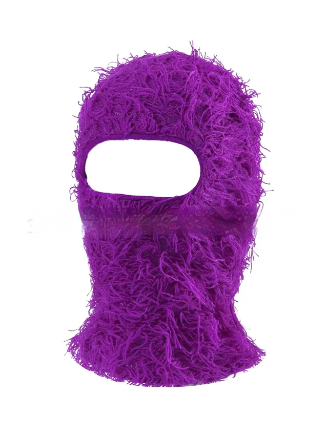 Colorful High Street Hip Hop Street Personality Knit Hat Unisex Warm Mask Hat Color10 - Shop at LoveMi