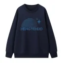Navy Blue Round Neck