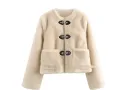Spring Fastener Jacket Beige