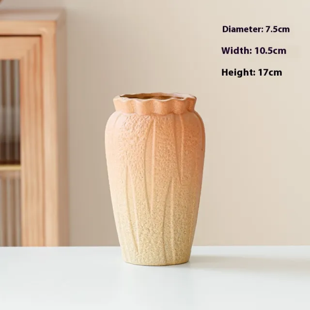 Retro Old Pile Stoneware Vase Home Decoration Type B - Shop at LoveMi