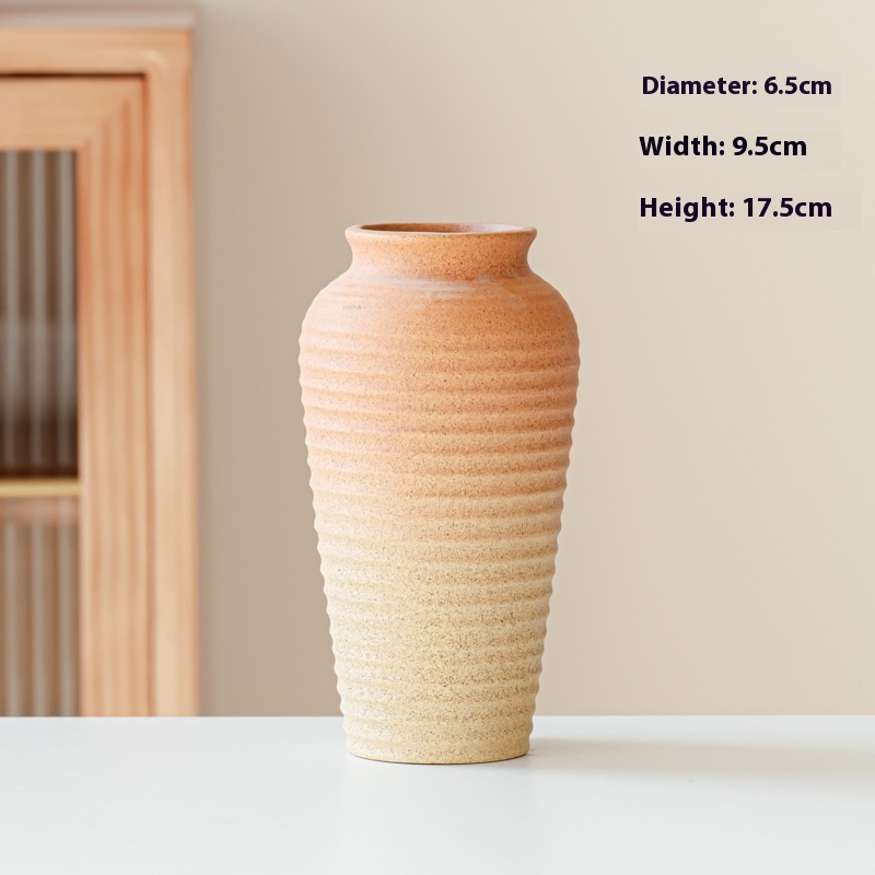 Retro Old Pile Stoneware Vase Home Decoration Type D - Shop at LoveMi