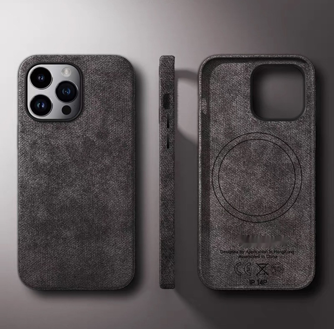 Alcantara Suede Case For Apple Iphone 12 13 14 15 Pro Max Genuine Leather - Picture 10 of 12