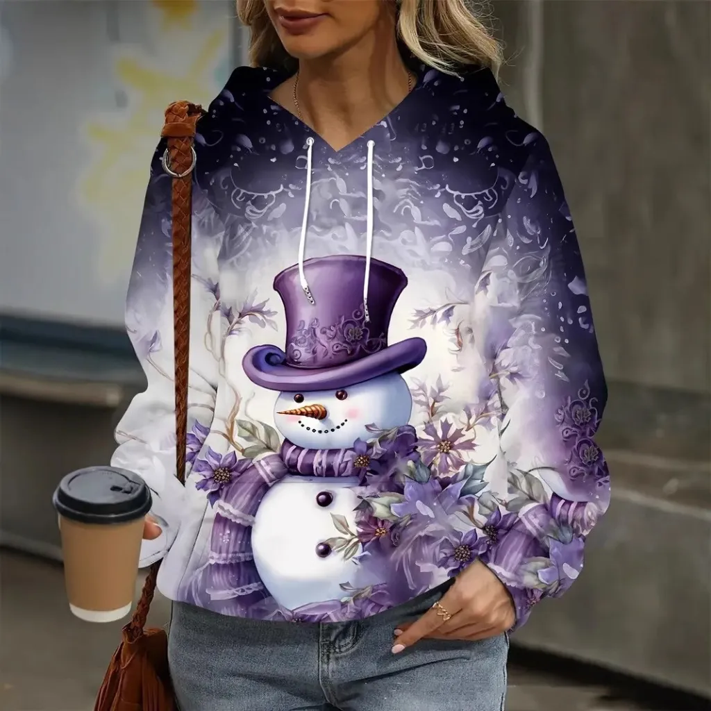 Merry Christmas Snowman Women's Sweater - Xr1121-L