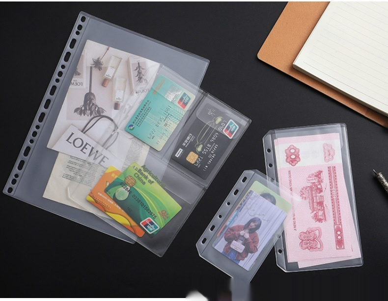 Title 14, PVC Transparent Bag A5 A6 Loose Spiral Notebook...