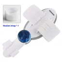 Blue Buckle White Ribbon