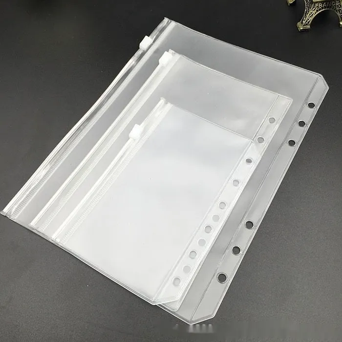 PVC Transparent Bag A5 A6 Loose Spiral